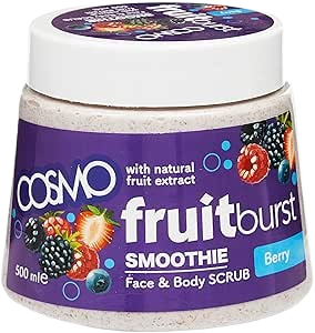Cosmo Fruitburst Berry Face & Body Scrub, 500ml