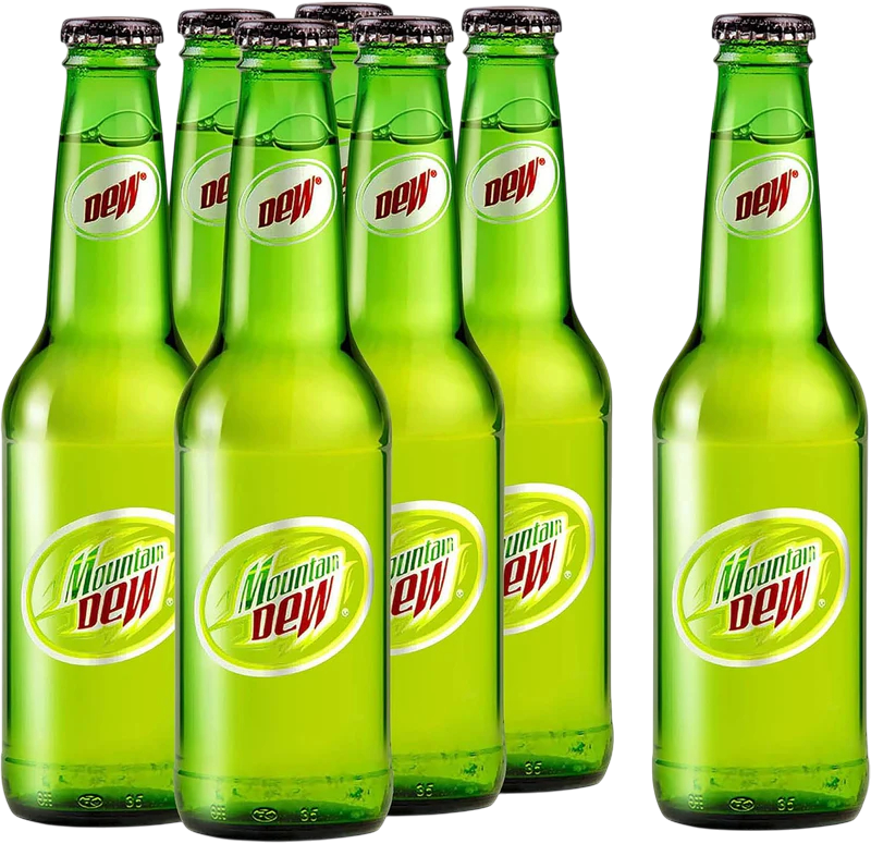 Mountain Dew Soft Drink Glass Bottle, 250ml