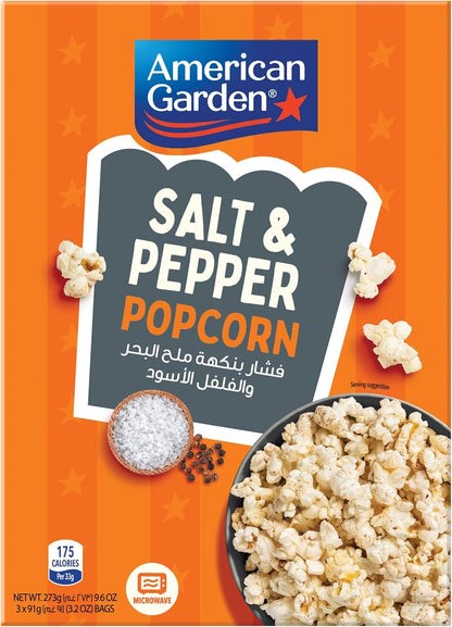 American Garden Microwave Extra Butter Popcorn, 273g