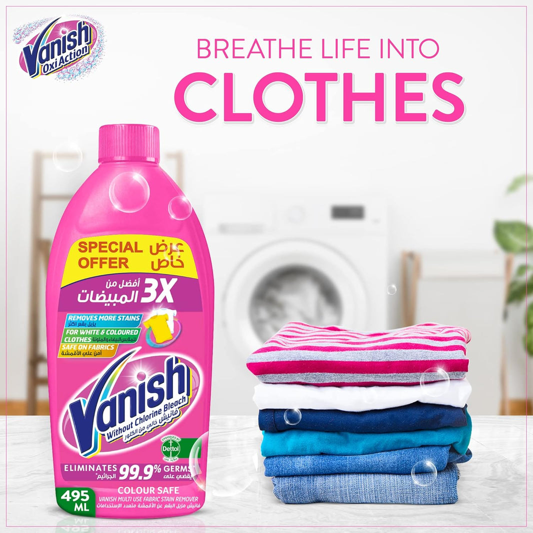 Vanish Pink Liquid Stain Remover 495 ml