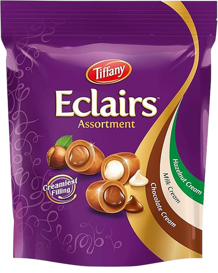 Tiffany Eclairs Caramels Filled with Chocolate Cream, 550g