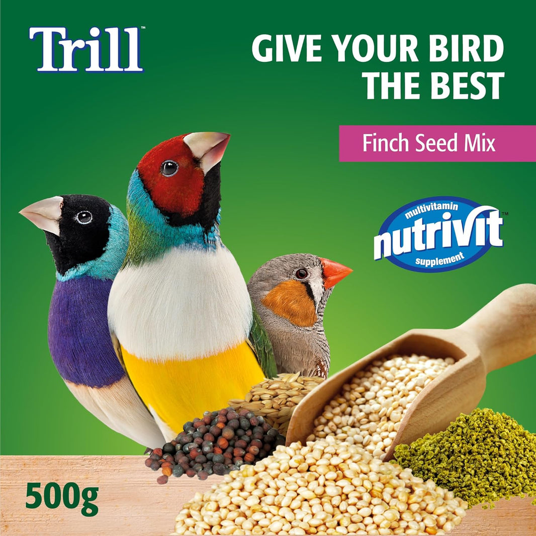 Trill Finch Seed Mix Bird Food, 500g