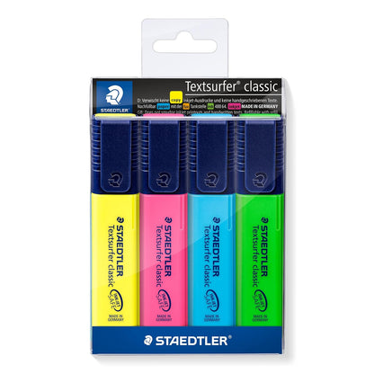 Staedtler Textsurfer Highlighter Pack, 4 Pieces