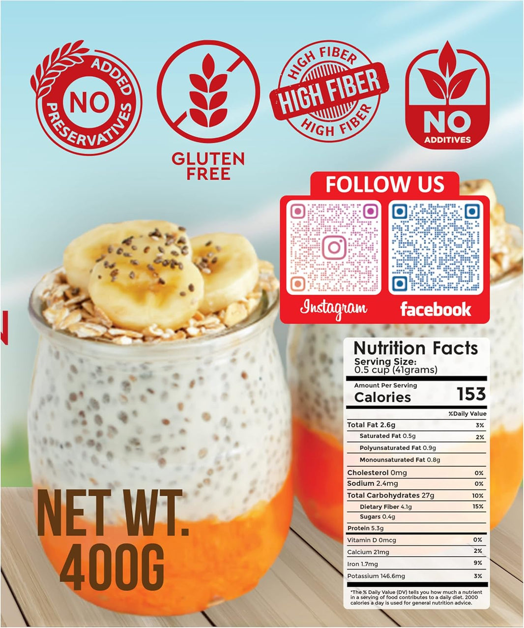 American Harvest Rolled Oats In Jar Old Fashioned Gluten Free, 400g