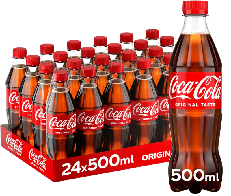 Coca-Cola Original Taste Carbonated Soft Drink Pet, 500ml