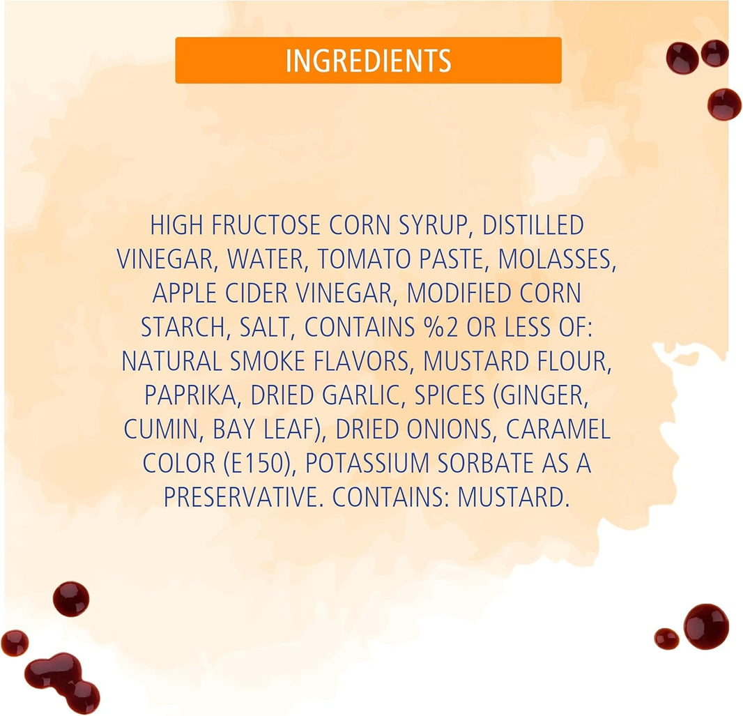 American Garden Honey BBQ Sauce, Gluten Free, Vegetarian, 510g