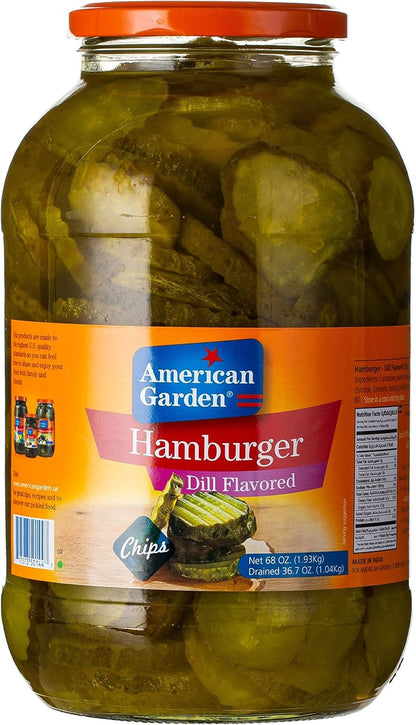American Garden Dill Flavored Hamburger Pickles Chips, 1.93kg