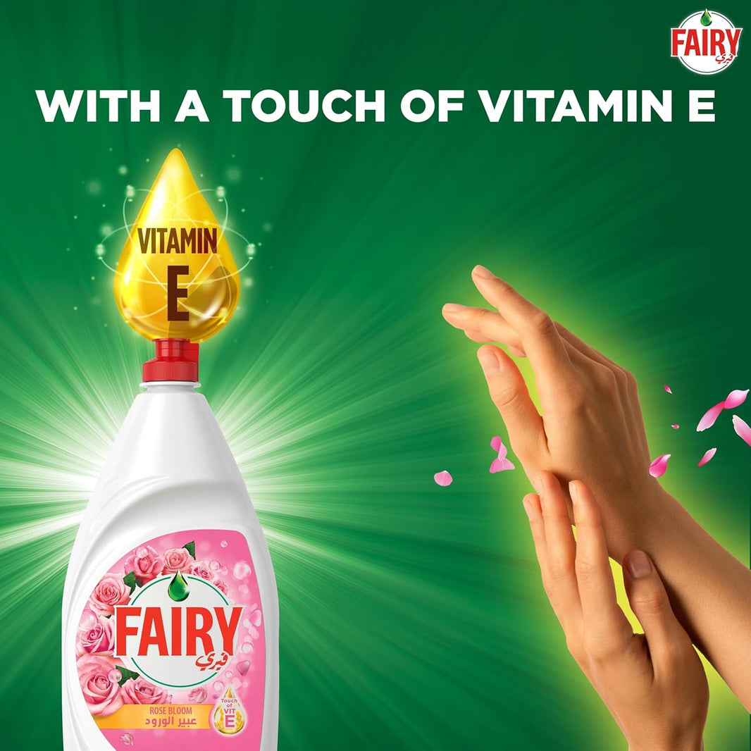 Fairy Rose Bloom Dishwashing Liquid, 2x600ml