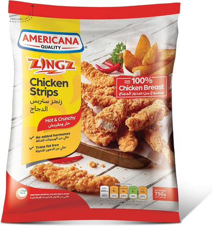 Americana Chicken Strips Hot, 750g