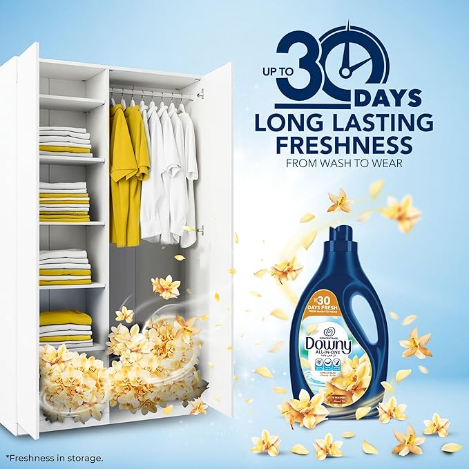 Downy Vanilla & Musk Concentrated Fabric Conditioner, 1L