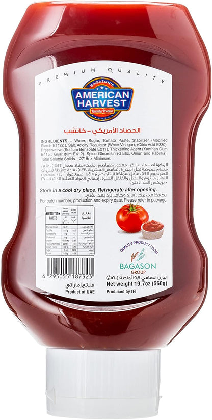 American Harvest Tomato Ketchup, 560g