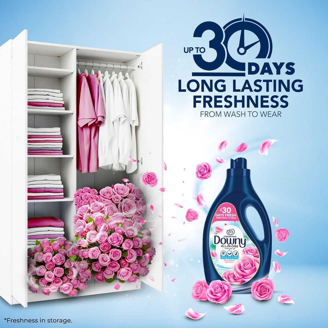Downy Concentrated Rose Garden Fabric conditioner Value Pack, 2.9L