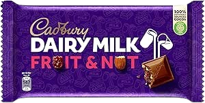 Cadbury Dairy Milk Fruit & Nut Chocolate Slab with Raisins & Almonds, 230g