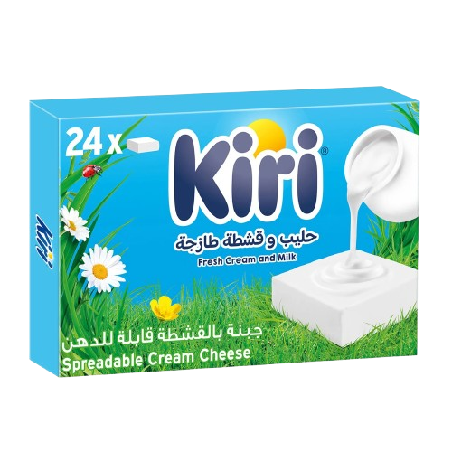 Kiri Spreadable Cream Cheese Squares (24 Portions), 400g