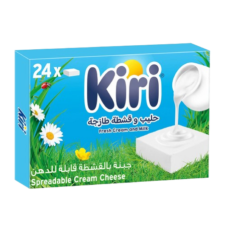 Kiri Spreadable Cream Cheese Squares (24 Portions), 400g