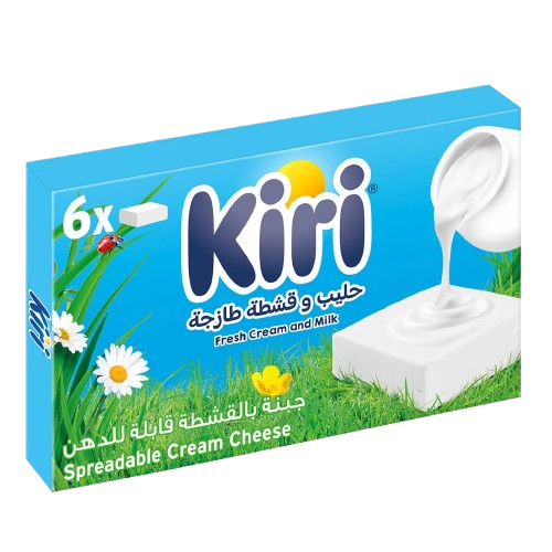 Kiri Spreadable Cream Cheese Squares (6 Portions), 100g