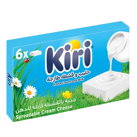 Kiri Spreadable Cream Cheese Squares (6 Portions), 100g