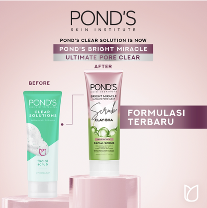 PONDS CLAY-BHA FACIAL SCRUB 100G