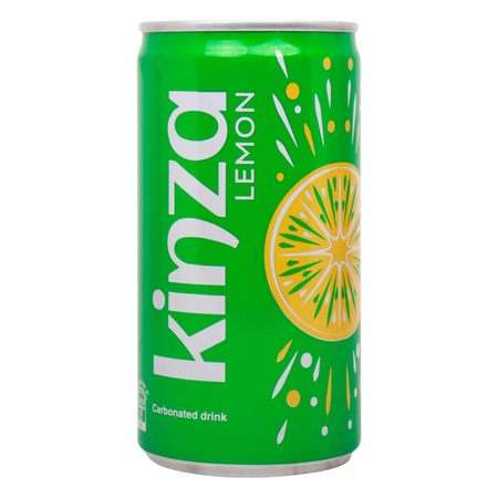 Kinza Lemon Soft Drink Can, 185ml