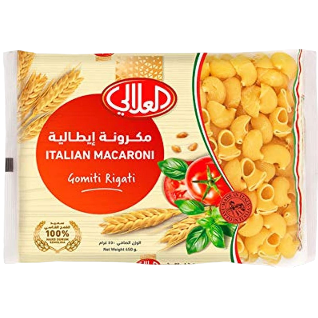 Al Alali Italian Macaroni Gomiti Rigati Pasta, 450g