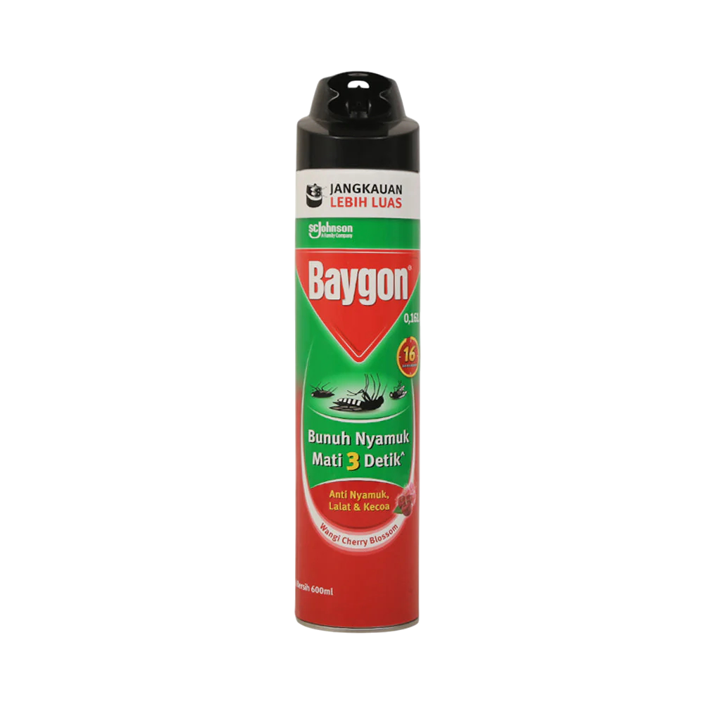 Baygon Cherry Duo Pipe Spray, 600ml