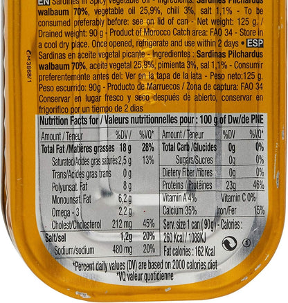 Safi Sardines In Vegetable Oil 120g