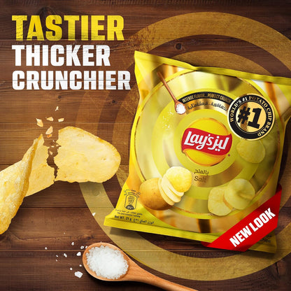 Lay's Salt Potato Chips, 21x12g
