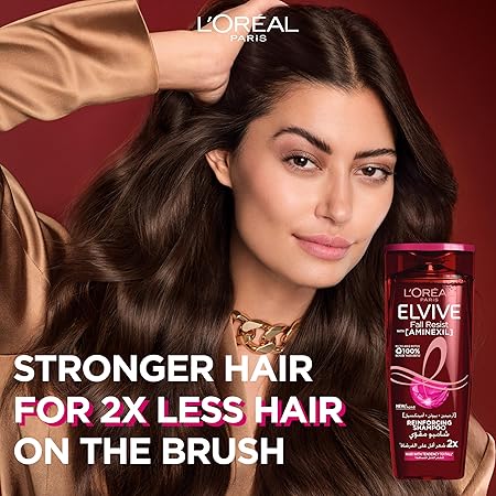 L'Oreal Elvive Full Resist Reinforcing Shampoo with Vitamin B5, Biotin & Arginine for Weakened Hair, 400ml