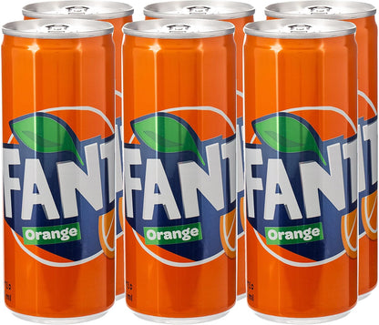 Fanta Orange Soft Drink, 6x245ml