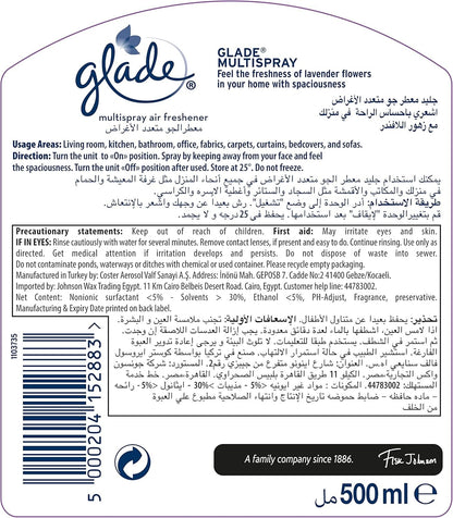 Glade Lavender Multispray, 500ml