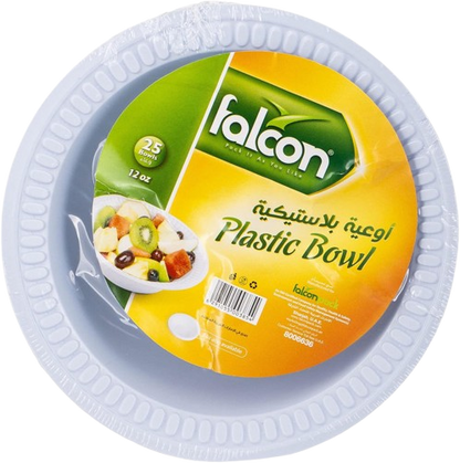 Falcon Plastic Bowl M13, 12oz (1 Pack x 25 Pieces)