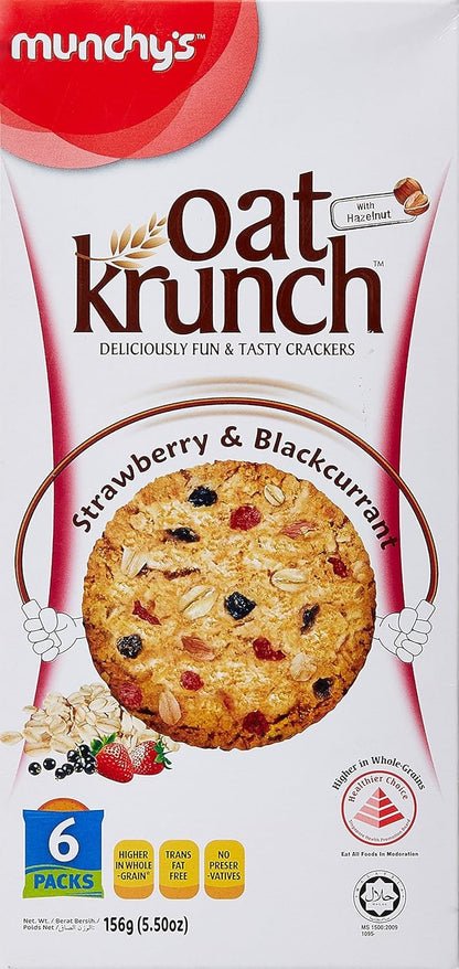 Munchys Oatkrunch S/Berry & B/Currant 156 g