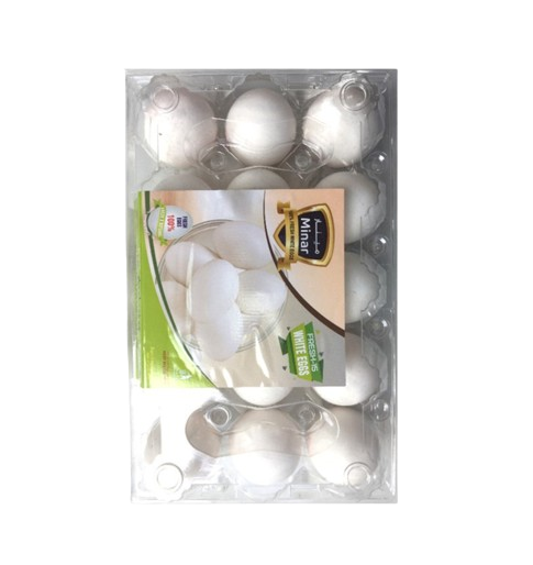 Minar Asli White Eggs Large, 15Pieces