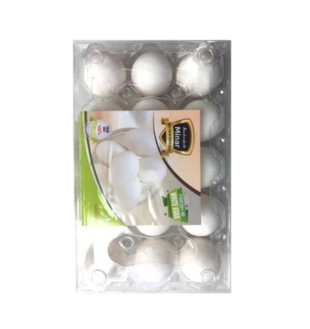 Minar Asli White Eggs Large, 15Pieces