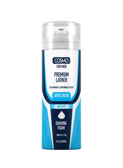 Cosmo For Men Premium Lather Artic Rush Menthol Shaving Foam 400Ml