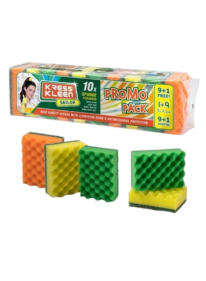 Kress Kleen Sponge Scourers, 10pieces