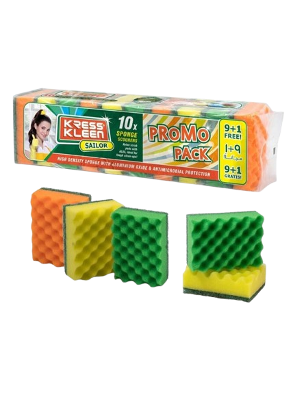 Kress Kleen Sponge Scourers, 10pieces