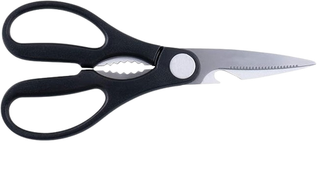 Kitchen Scissor 3-in-1 – Multi-Purpose Stainless Steel Home & Kitchen Utility Shear for Chicken, Poultry, Fish, Meat, Vegetables, Herbs, Flowers - All-in-One Scissor, Nut Cracker & Opener