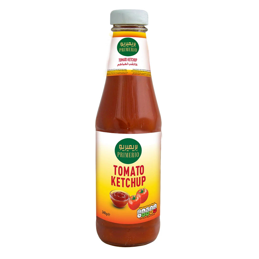 Primerio Tomato Ketchup Glass Bottle, 3x340g