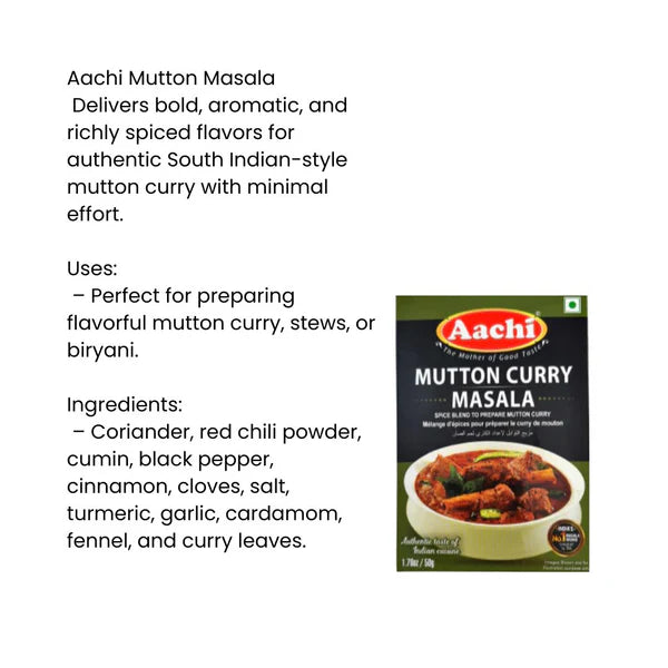 AACHI MUTTON CURRY MASALA 100gm
