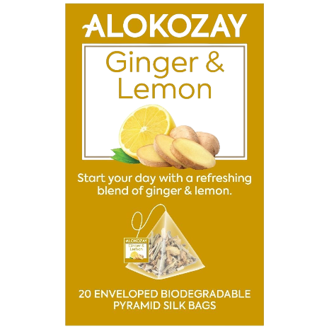 Alokozay Ginger Lemon Tea Bag, 20 Bags
