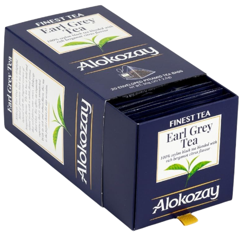 Alokozay Earl Grey Pyramid Tea Bag, 20 Pieces, 50g