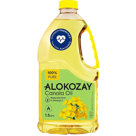 Alokozay 100% Pure Canola Oil, 1.5L