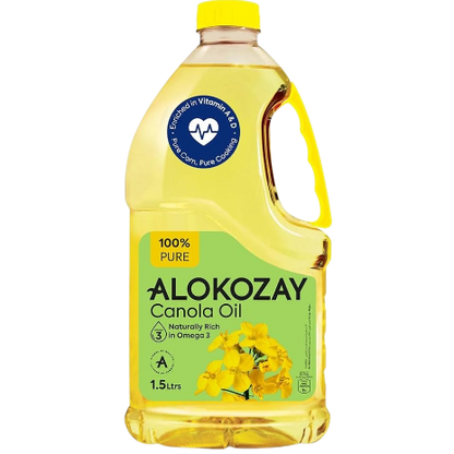 Alokozay 100% Pure Canola Oil, 1.5L