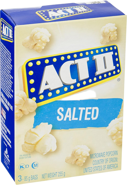 ACT II POPCORN SALTED 255gm