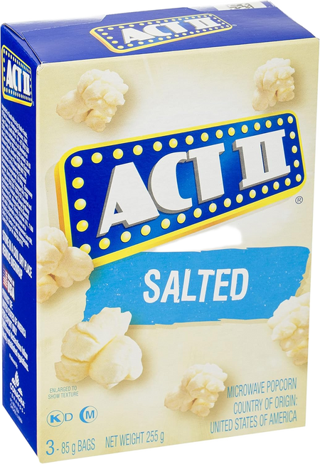 ACT II POPCORN SALTED 255gm