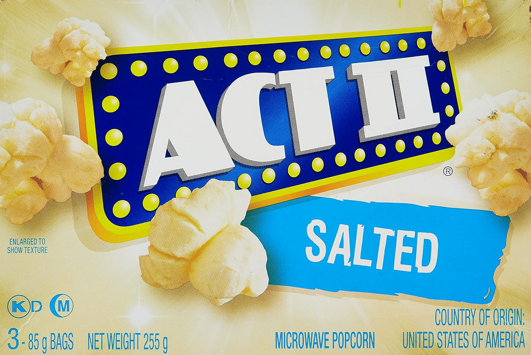 ACT II POPCORN SALTED 255gm