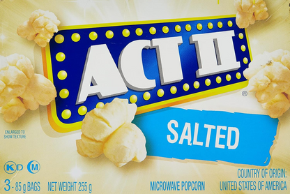 ACT II POPCORN SALTED 255gm