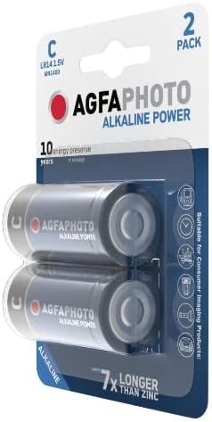 AGFAPHOTO ALKALINE C 2PK 1.5 BATTERY