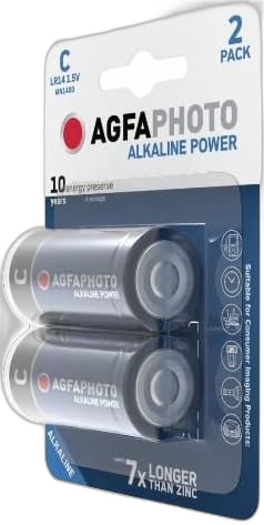 AGFAPHOTO ALKALINE C 2PK 1.5 BATTERY